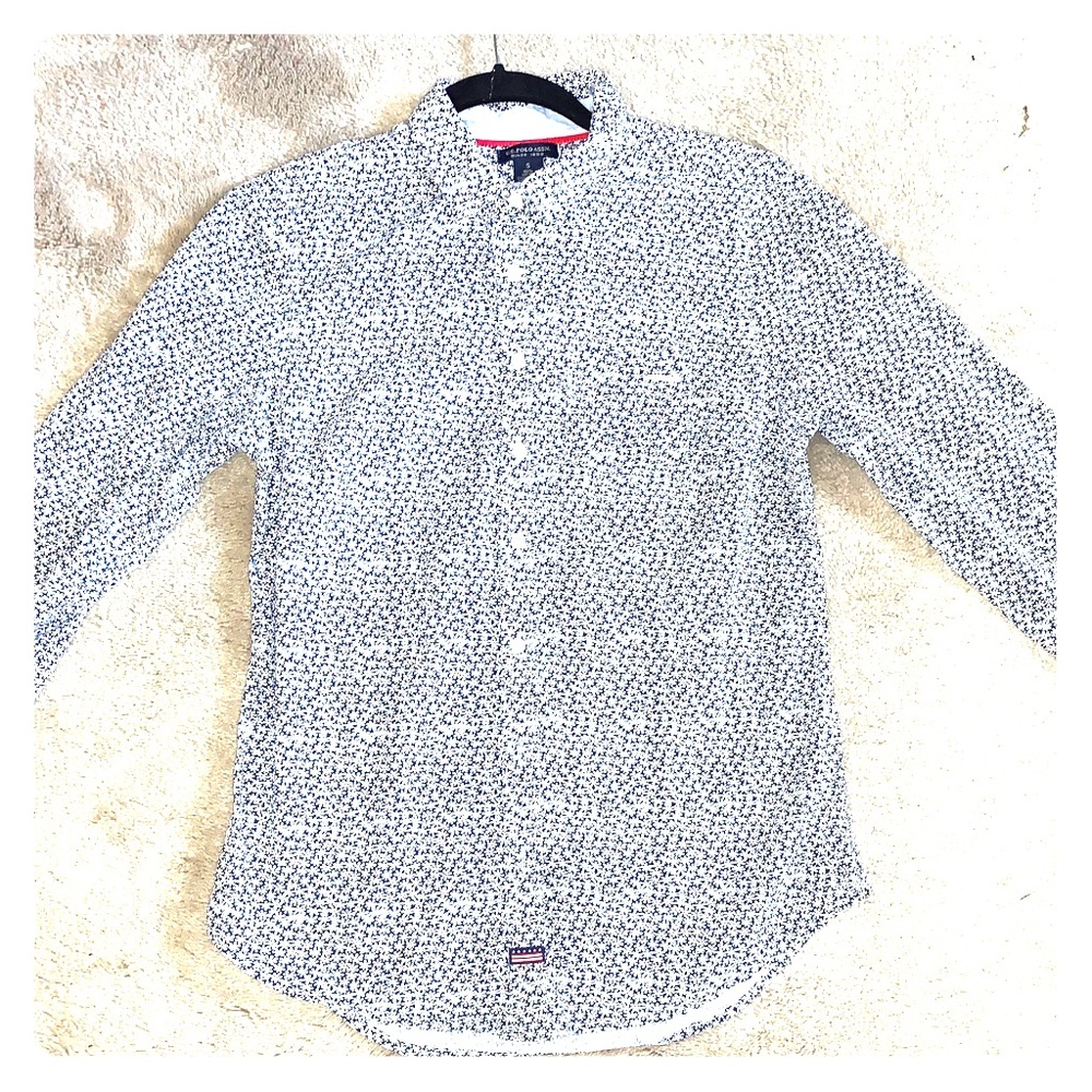 Daisy Print Button Down By Polo - image 1